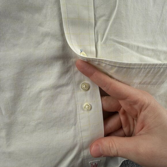 Brooks Brothers Cotton Yellow Traditional Non-Iron Check 15 33 Shirt Men Adult - Picture 15 of 16